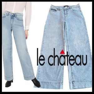 Le Chateau Light Blue High Waist Wide Leg Jeans (Junior 13 or 30/31)